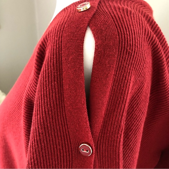 New York & Company Women’s Boatneck Rayon/Nylon Loose Fitting Sweater, Rust Sz S - Picture 3 of 13